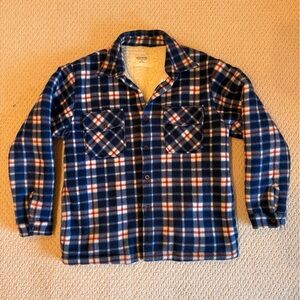 Noon Goons Plaid Sherpa Overshirt size M